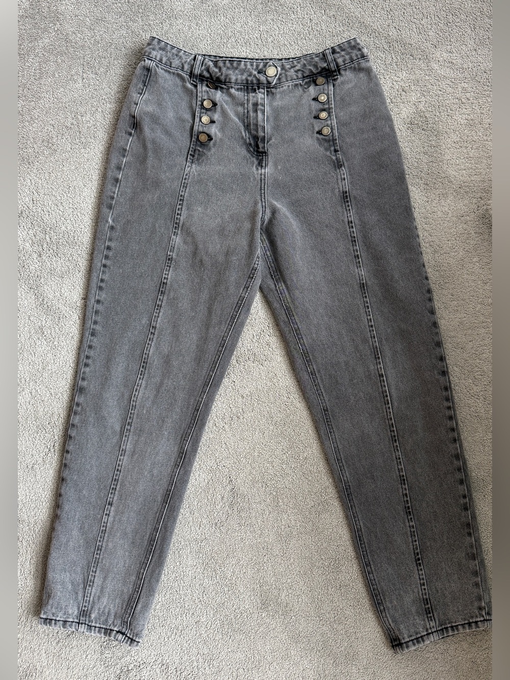 ASOS Hi rise grey denim jeans
32/32
